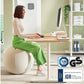 Leitz Sitzball Ergo Active 65 cm, Hellgrau - MEGART