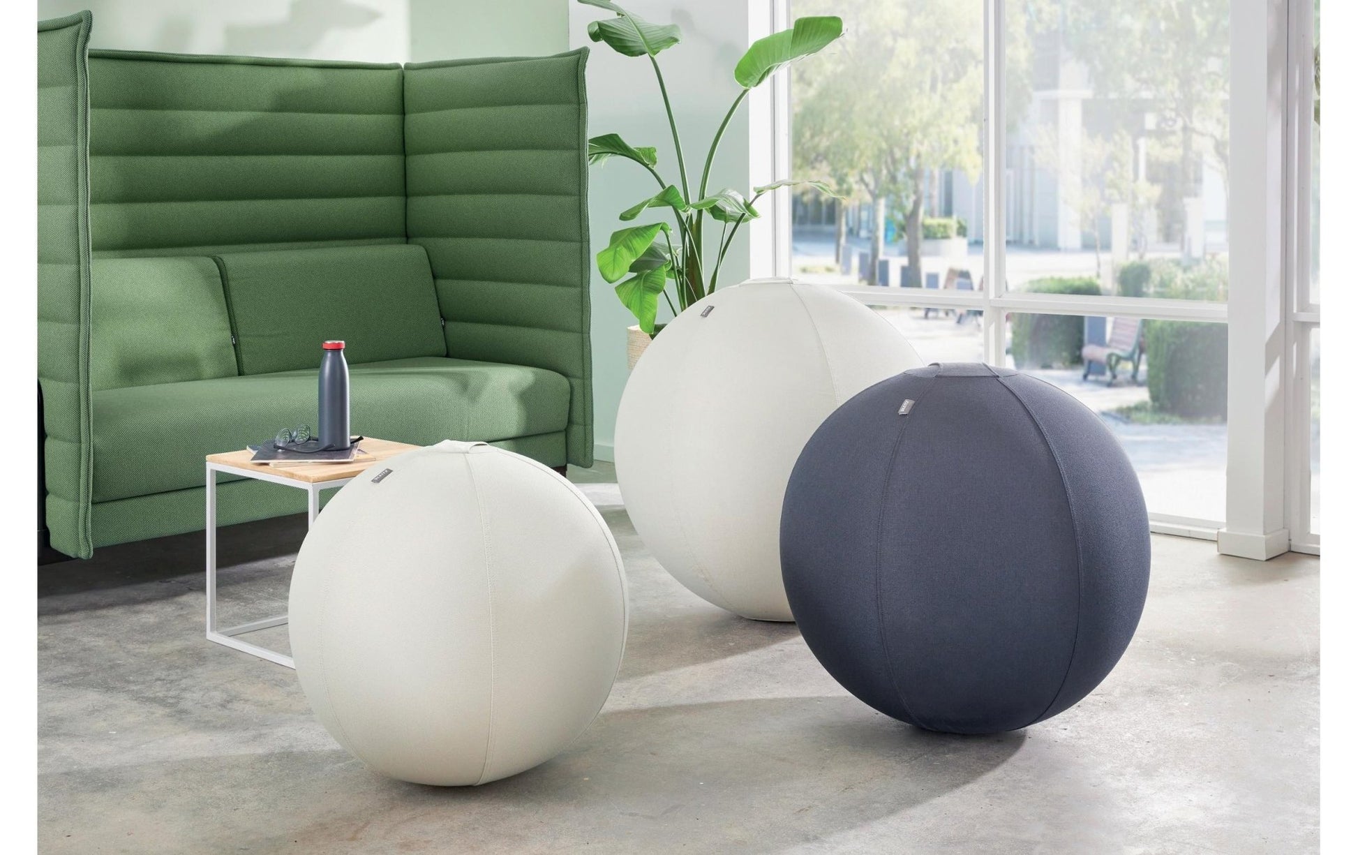Leitz Sitzball Ergo Active 75 cm, Dunkelgrau - MEGART