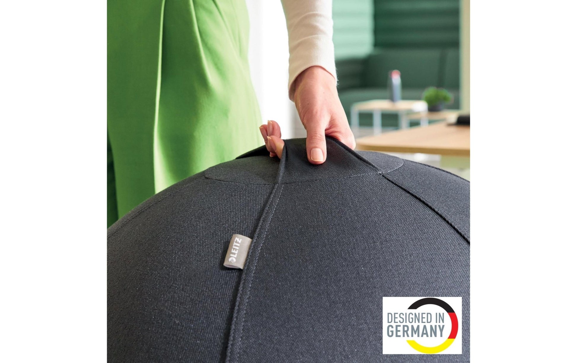 Leitz Sitzball Ergo Active 75 cm, Dunkelgrau - MEGART