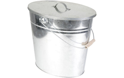 Kamino Ascheeimer mit Deckel, 24 l, Silber - MEGART