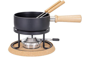 Käsefondue-Set Bernina 5 Teile, Schwarz