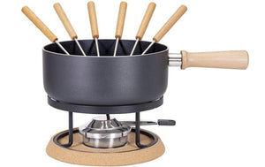 Käsefondue-Set Bernina 9 Teile, Schwarz