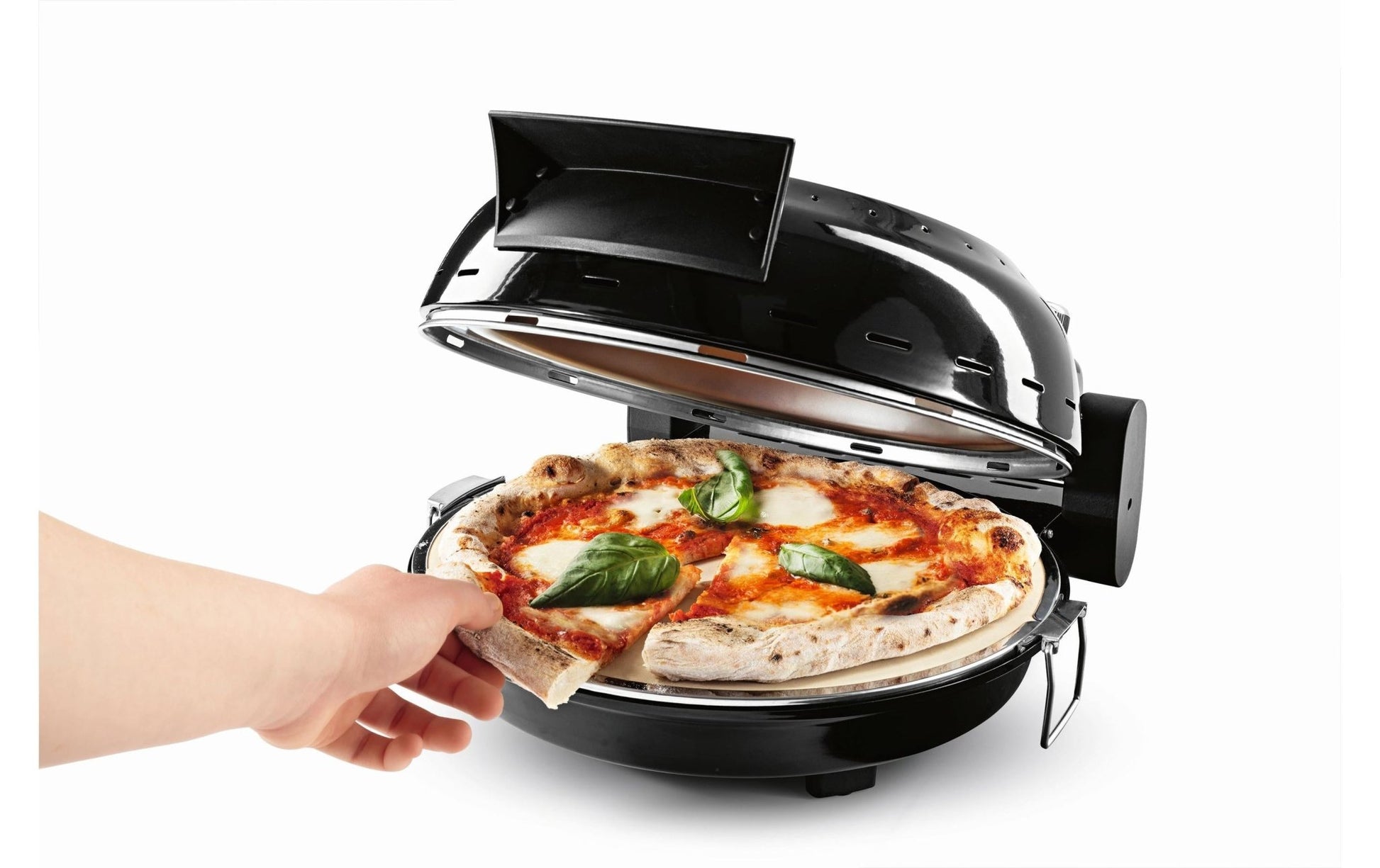 Pizzaofen Ø 30 cm, Schwarz - MEGART