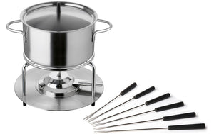 Set fonduta di carne Aragon Inox 9 pezzi, argento