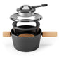 Set per fonduta di carne Titlis 8 pezzi, marrone chiaro/nero