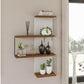 Wandregal Ãambel 64 x 96 x 19 cm, Braun/Weiss - MEGART