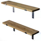 Wandregal LAM004 2 Stück, 60 x 16 x 14 cm, Walnuss - MEGART