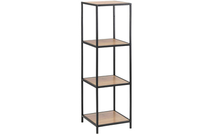 Regal Seaford 35 x 37 x 119,5 cm, Nature/Schwarz - MEGART