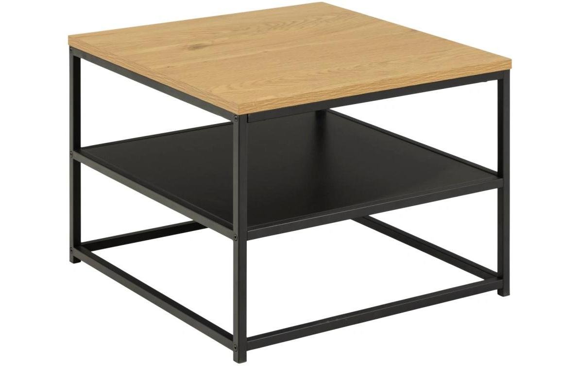 Couchtisch Gila 55 x 55 x 42 cm, Nature/Schwarz - MEGART