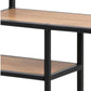 Wandregal Seaford 75 x 20 x 91 cm, Nature/Schwarz - MEGART