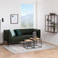 Wandregal Seaford 75 x 20 x 91 cm, Nature/Schwarz - MEGART