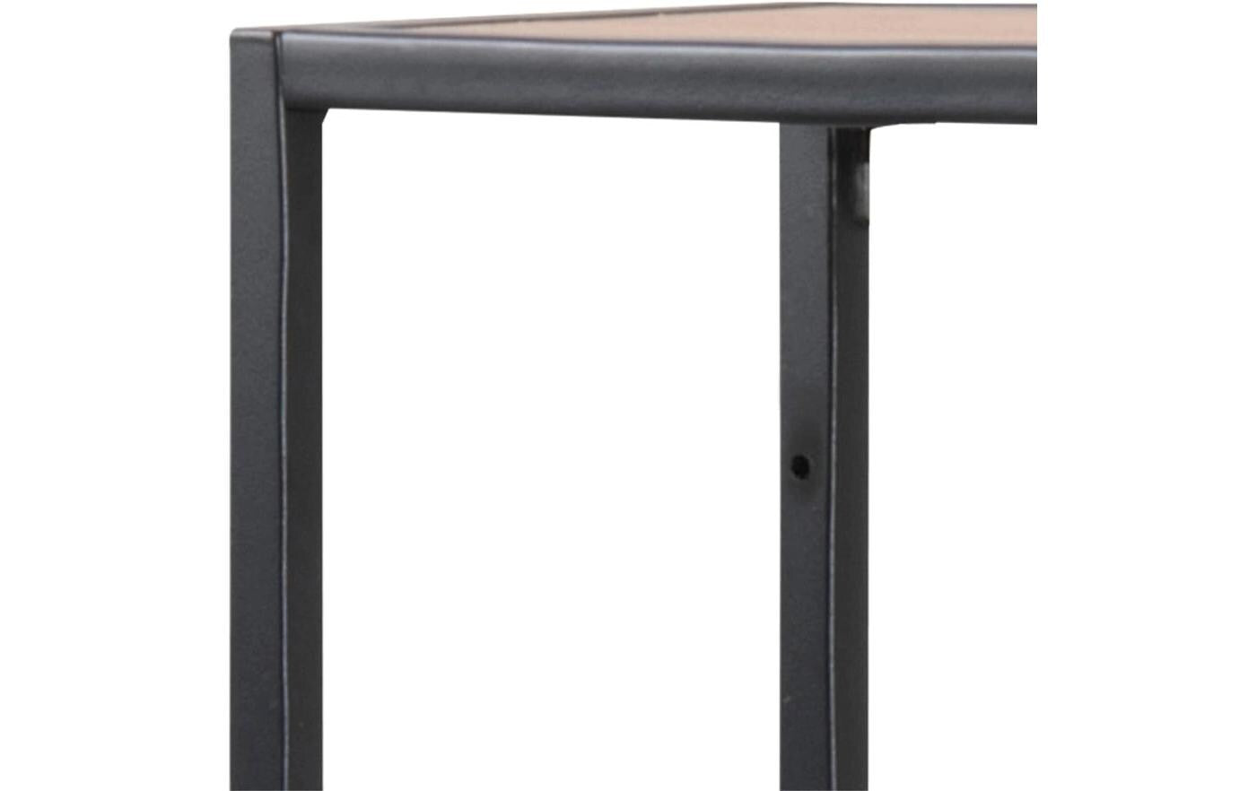 Wandregal Seaford 75 x 20 x 91 cm, Nature/Schwarz - MEGART