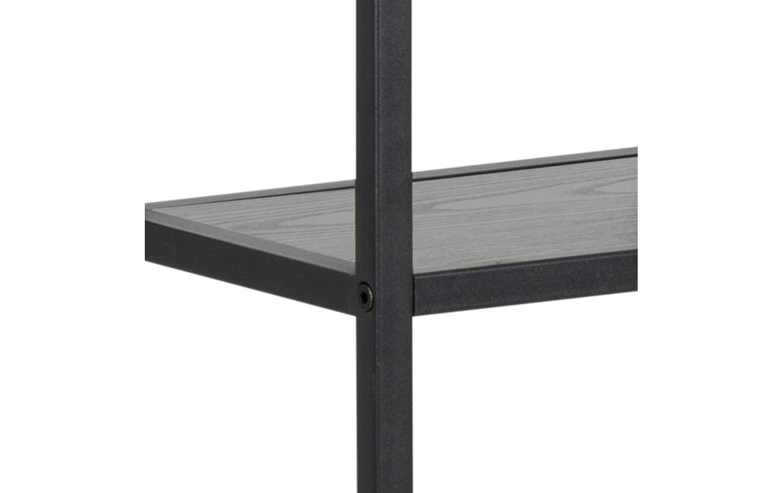 Wandregal Seaford 75 x 20 x 91 cm, Schwarz - MEGART