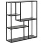 Wandregal Seaford 75 x 20 x 91 cm, Schwarz - MEGART