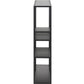 Wandregal Seaford 75 x 20 x 91 cm, Schwarz - MEGART