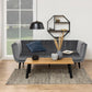 Wandregal Seaford 77 x 20 x 77 cm, Schwarz - MEGART