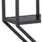 Wandregal Seaford 77 x 20 x 77 cm, Schwarz - MEGART