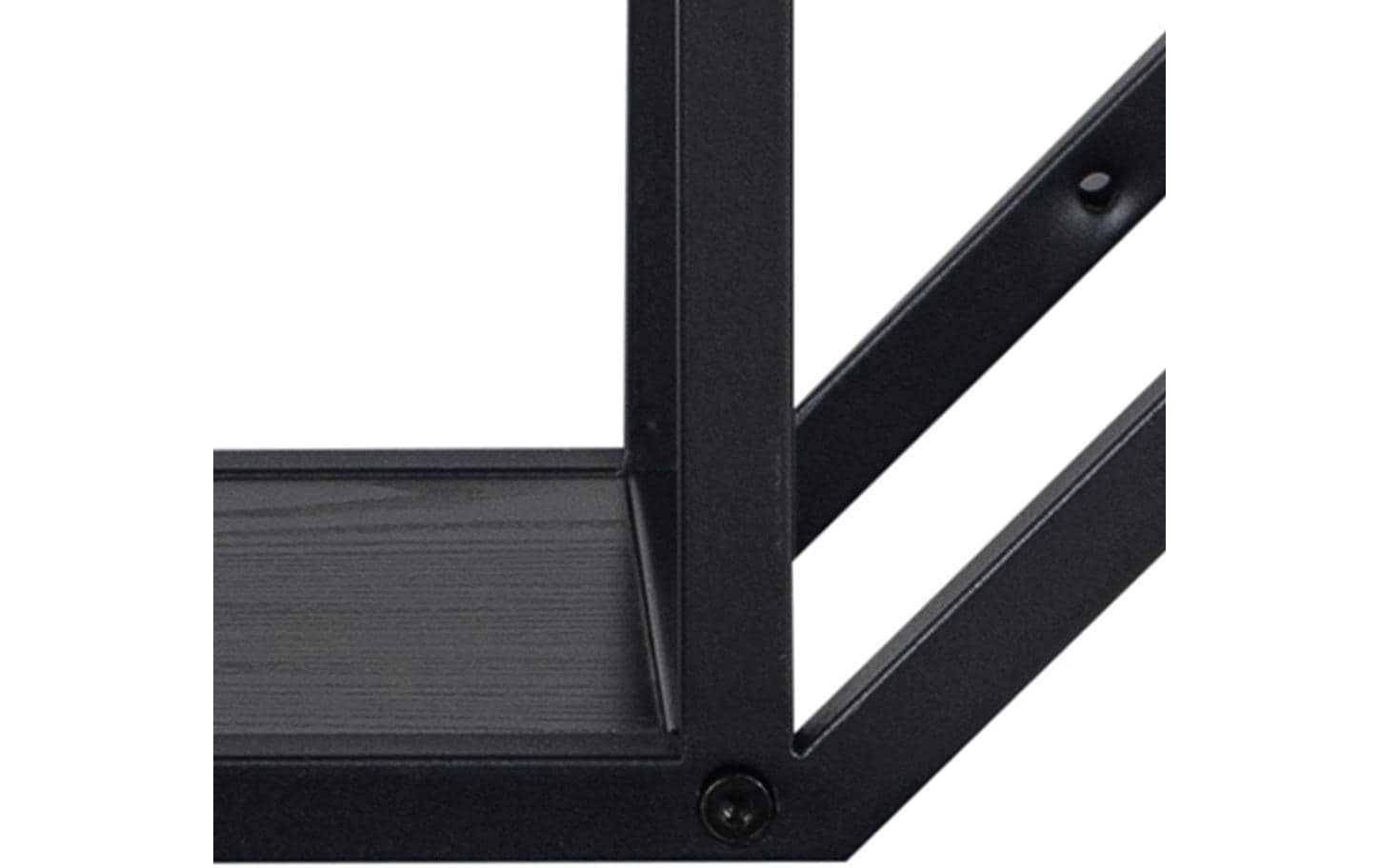 Wandregal Seaford 77 x 20 x 77 cm, Schwarz - MEGART