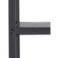 Wandregal Seaford 77 x 20 x 77 cm, Schwarz - MEGART