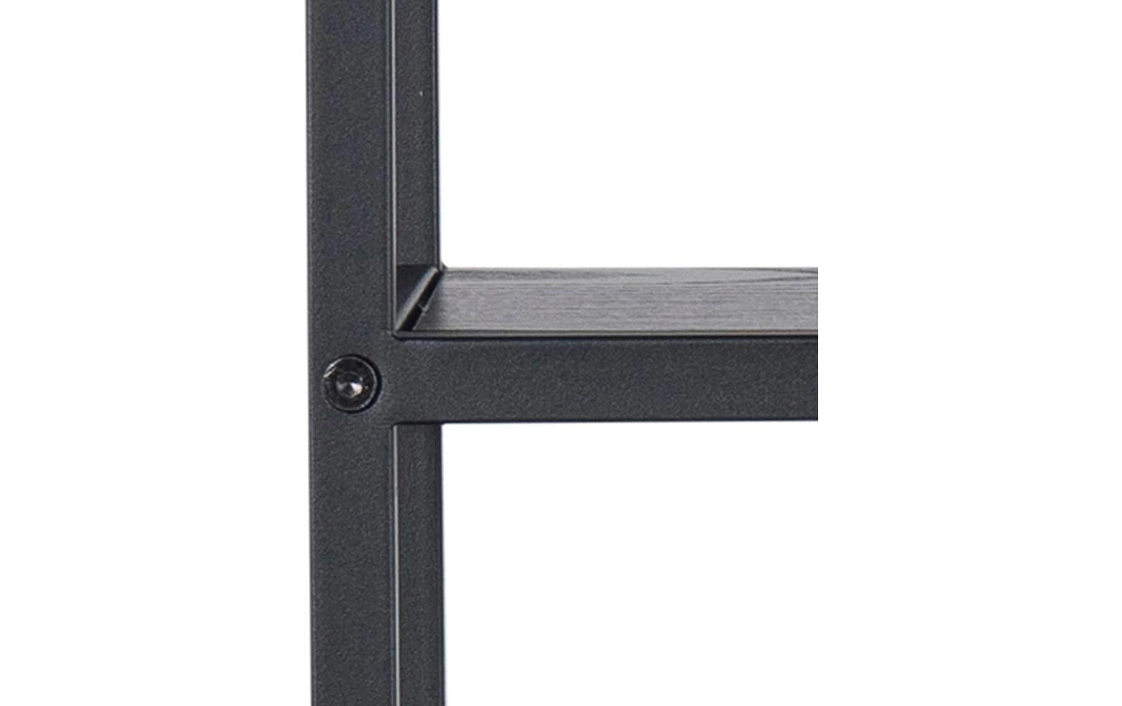 Wandregal Seaford 77 x 20 x 77 cm, Schwarz - MEGART