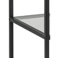Regal Seaford 35 x 37 x 82.5 cm, Schwarz - MEGART