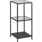 Regal Seaford 35 x 37 x 82.5 cm, Schwarz - MEGART