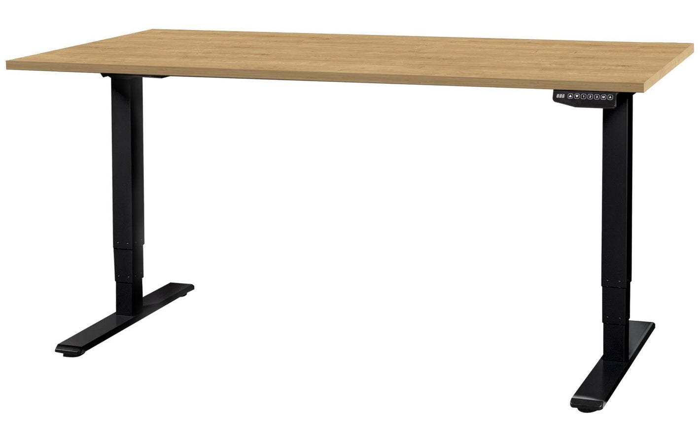 Contini Stehtisch 1.6 x 0.8 m, Eiche / Schwarz - MEGART