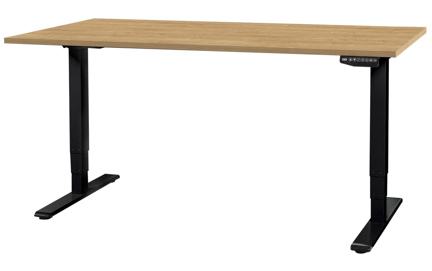 Contini Stehtisch 1.8 x 0.8 m, Eiche / Schwarz - MEGART