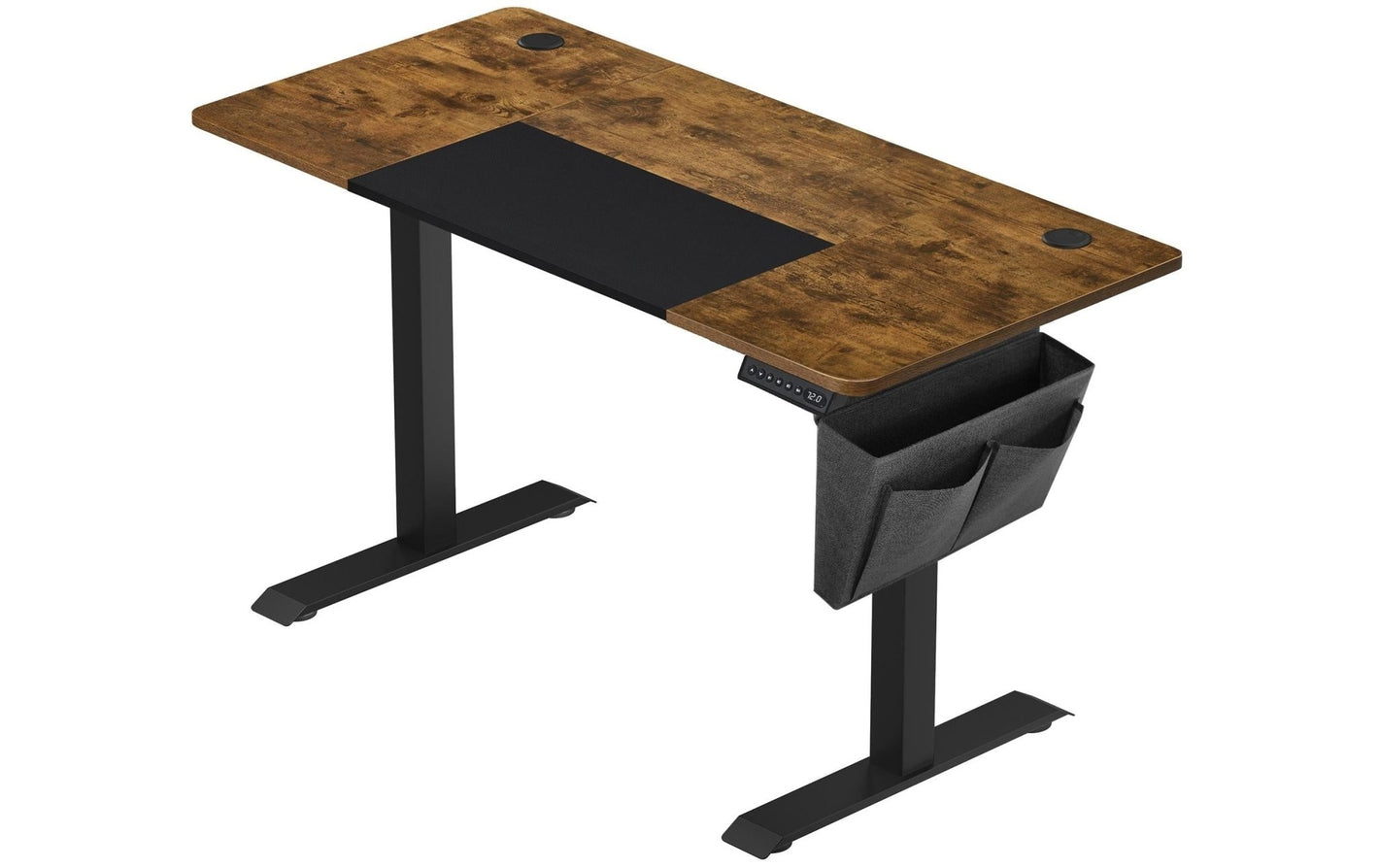 Songmics Stehtisch 120 x 60 cm, Vintagebraun - Schwarz - MEGART