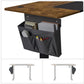 Songmics Stehtisch 120 x 60 cm, Vintagebraun - Schwarz - MEGART