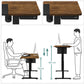 Songmics Stehtisch 120 x 60 cm, Vintagebraun - Schwarz - MEGART
