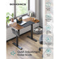 Songmics Stehtisch 120 x 60 cm, Vintagebraun - Schwarz - MEGART