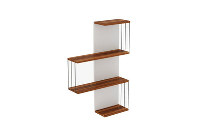 Wandregal Ãambel 64 x 96 x 19 cm, Braun/Weiss - MEGART