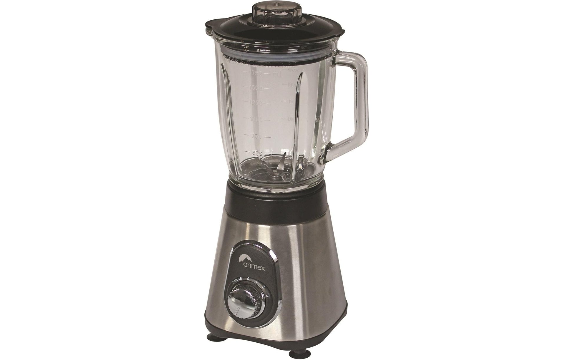 Standmixer OHM - BLE - 1788MET Schwarz/Silber - MEGART