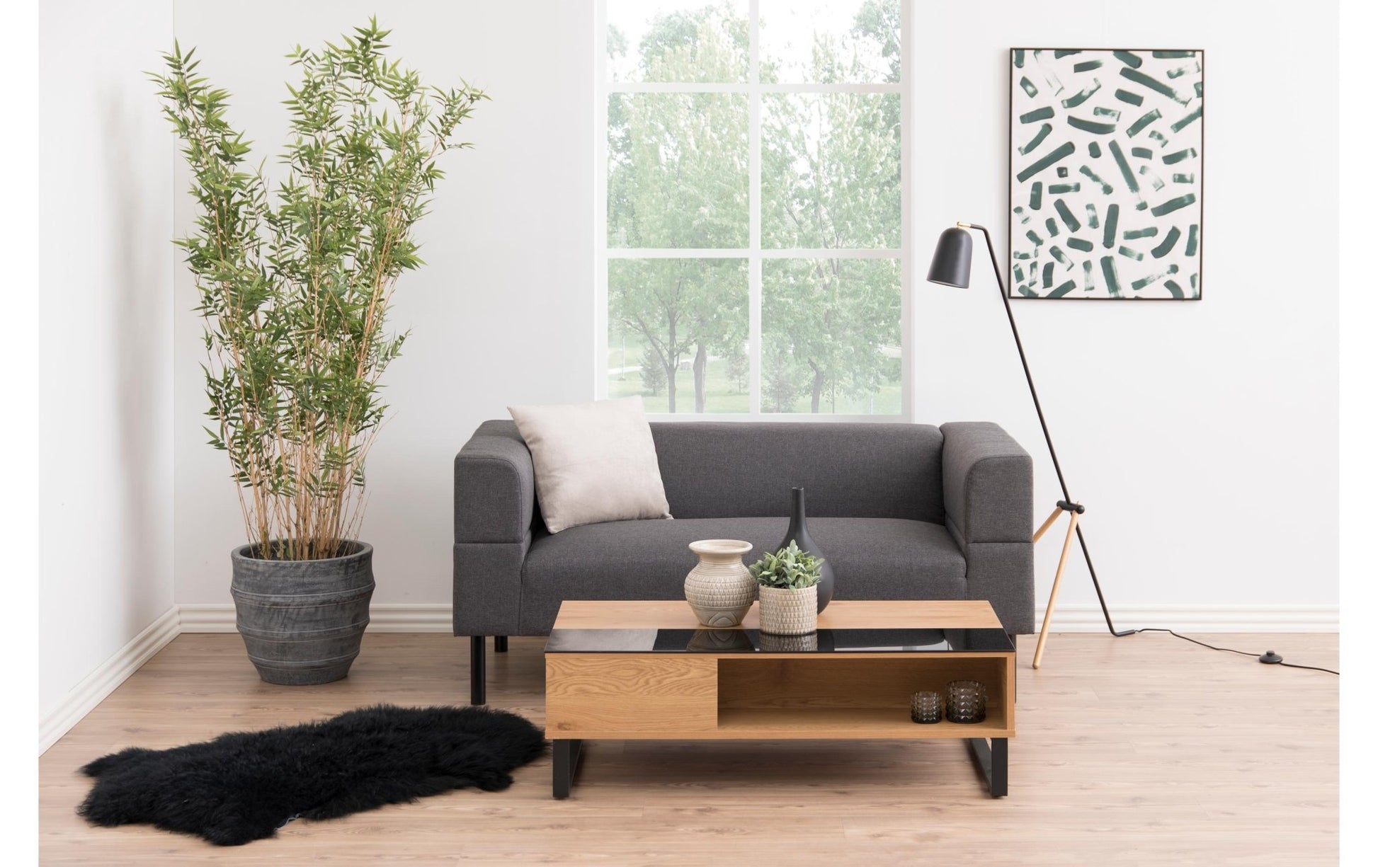 Couchtisch Azalea Nature/Schwarz - MEGART
