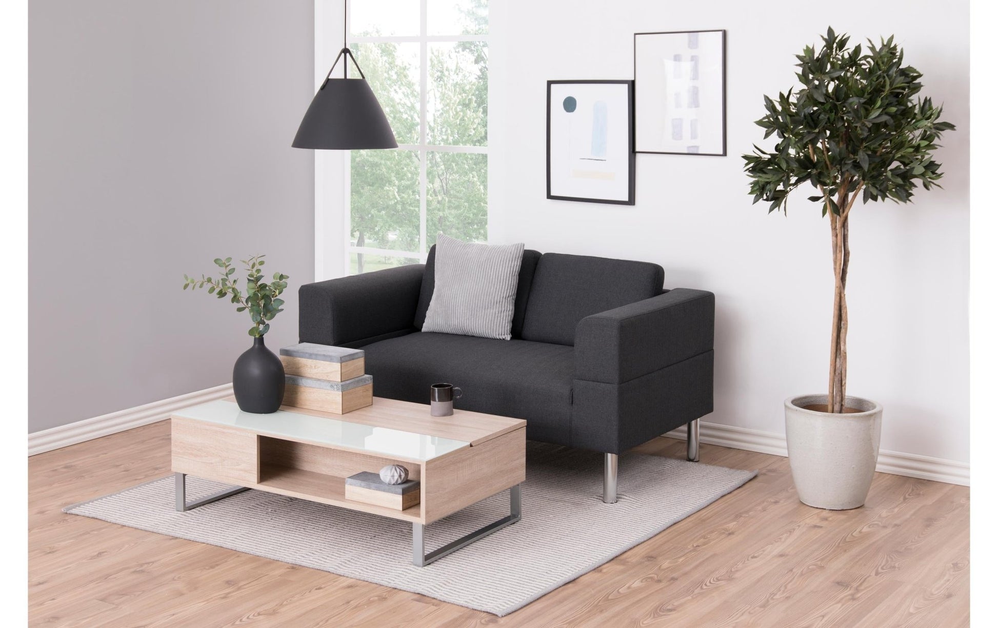 Couchtisch Azalea Grau/Nature - MEGART