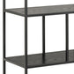 Regal Seaford 135 x 35 x 150 cm, Schwarz - MEGART