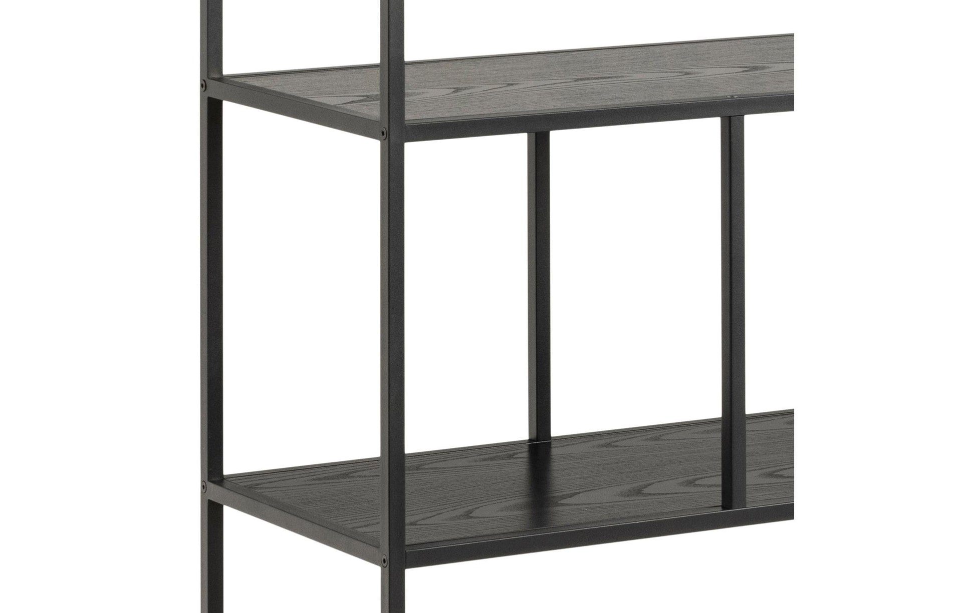 Regal Seaford 135 x 35 x 150 cm, Schwarz - MEGART