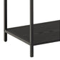 Regal Seaford 135 x 35 x 150 cm, Schwarz - MEGART