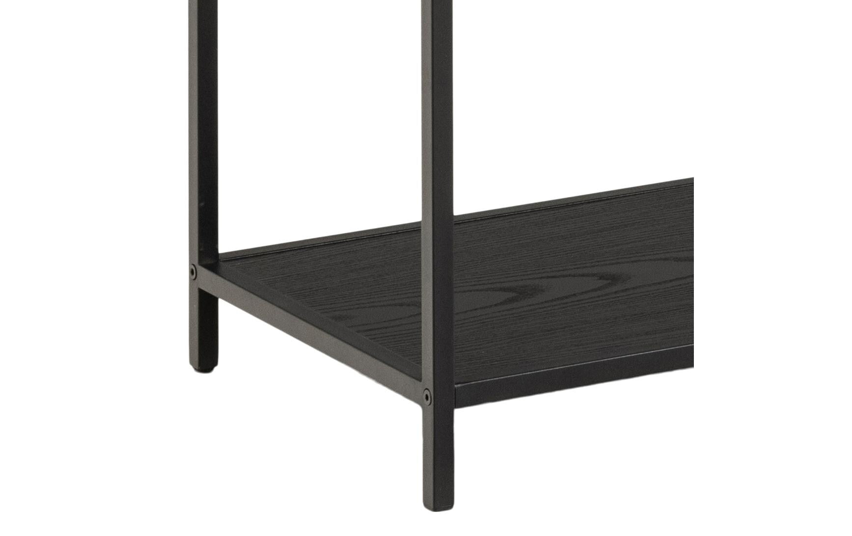 Regal Seaford 135 x 35 x 150 cm, Schwarz - MEGART