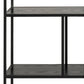 Regal Seaford 135 x 35 x 150 cm, Schwarz - MEGART