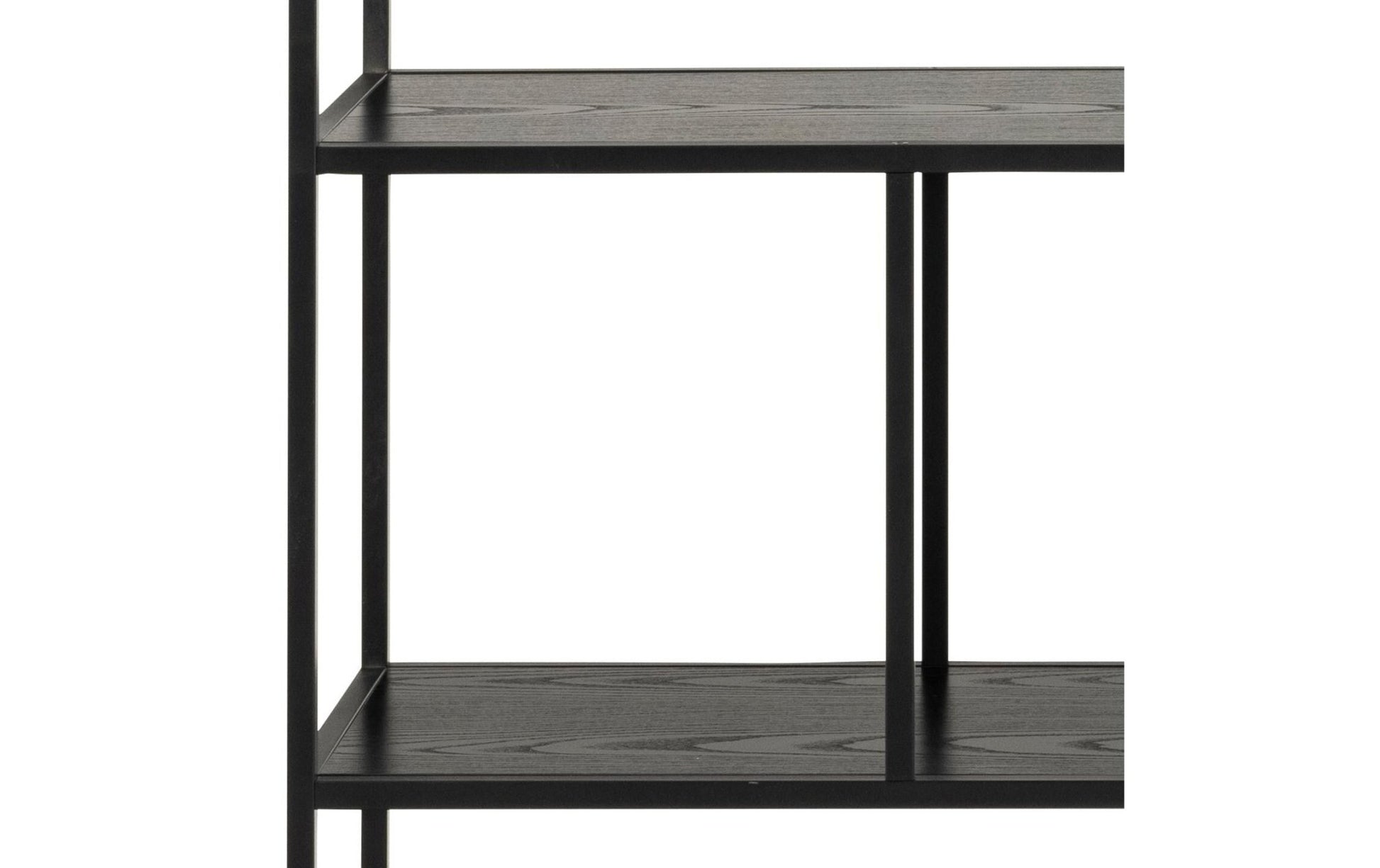 Regal Seaford 135 x 35 x 150 cm, Schwarz - MEGART