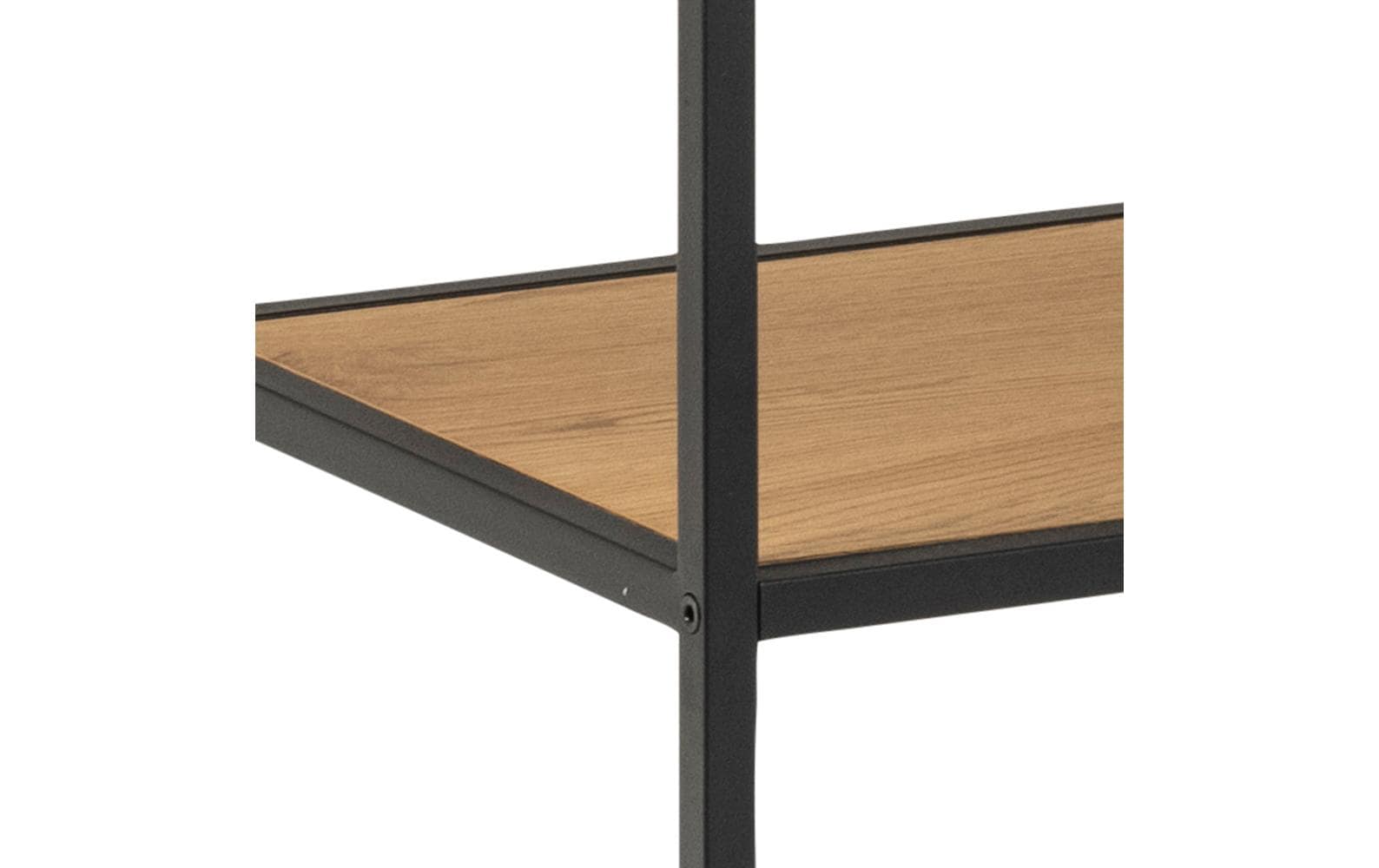 Regal Seaford 135 x 35 x 150 cm, Nature/Schwarz - MEGART