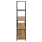 Regal Seaford 135 x 35 x 150 cm, Nature/Schwarz - MEGART