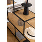 Regal Seaford 135 x 35 x 150 cm, Nature/Schwarz - MEGART