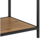 Regal Seaford 135 x 35 x 150 cm, Nature/Schwarz - MEGART