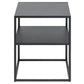 Beistelltisch Newton 45 x 40 x 50,5 cm, Schwarz - MEGART