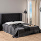 Beistelltisch Newton 45 x 40 x 50,5 cm, Schwarz - MEGART