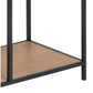 Regal Seaford 77 x 35 x 185cm, Braun/Schwarz - MEGART