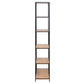 Regal Seaford 77 x 35 x 185cm, Braun/Schwarz - MEGART